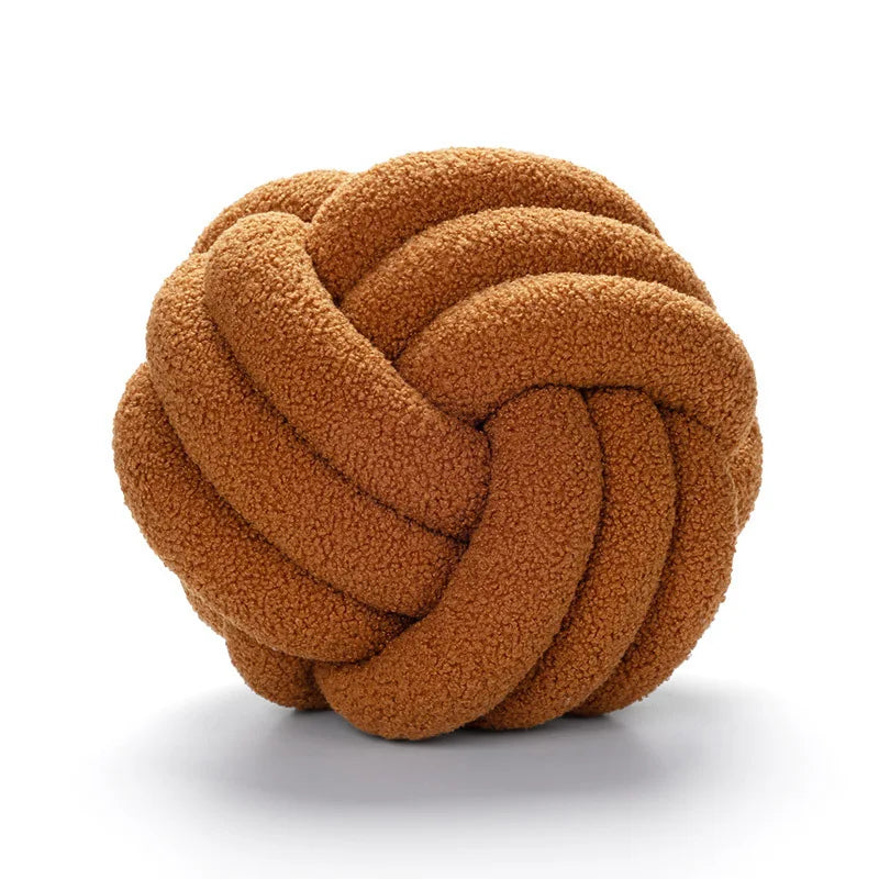 Aesthetic Knot Globe Plush Cushion Nordic Ball Stuffed Pillow Sofa Decorative Throw Pillow Soft Sleeping Back Cushion Decor