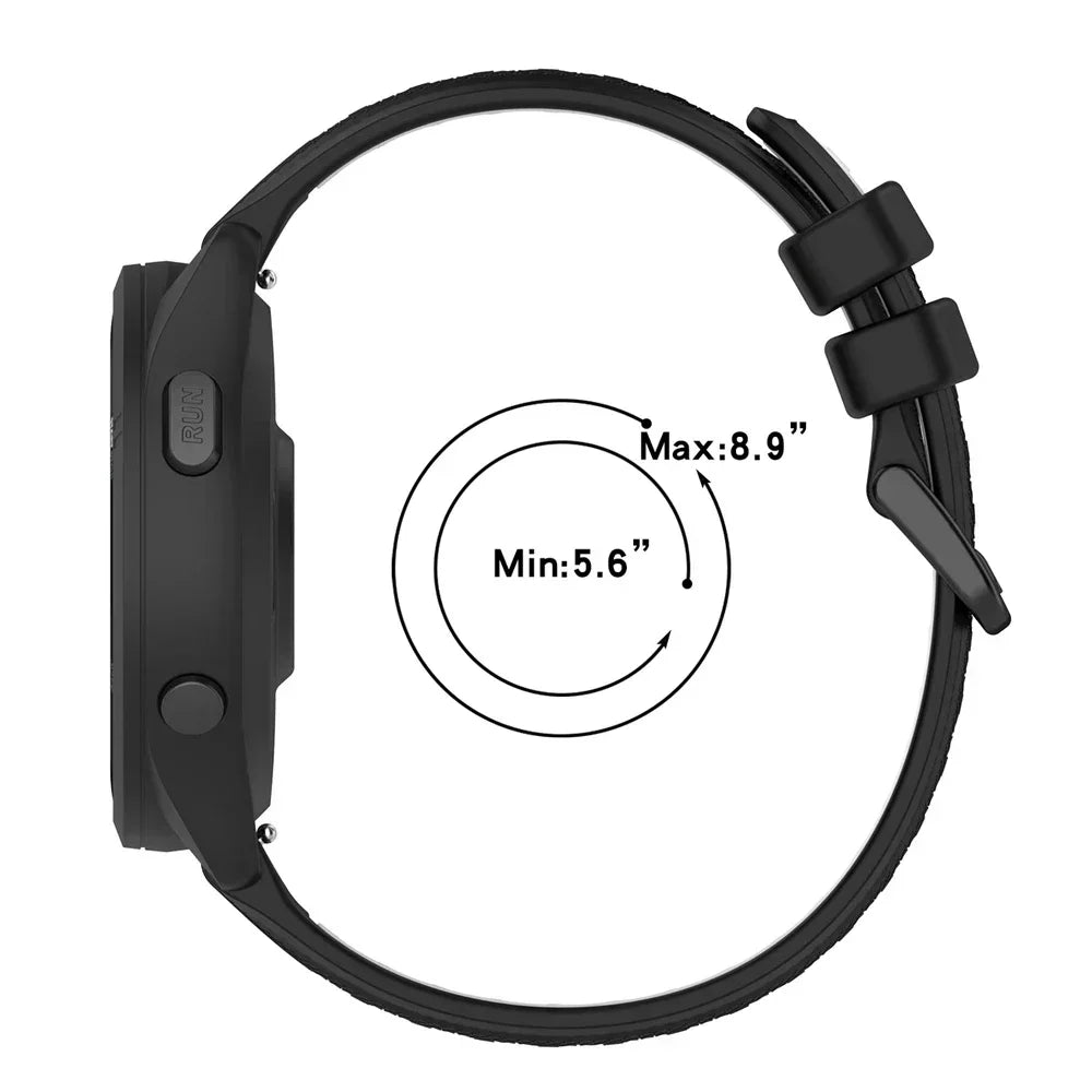 20mm/22mm Silicone Soft Strap For Garmin Active/Vivoactive 6 5/Venu 3 Sq/Forerunner 570 165 265 Band For Amazfit/HUAWEI Bracelet