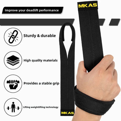 1 Pair Lifting Straps for Weightlifting Durable Cotton Deadlifts Wrist Straps Reinforced Stitching for Gym Snatch Powerlifting
