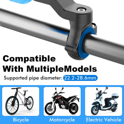 Motorcycle Bike Phone Holder Stand Bicycle Quad Lock Phone Holder Bike Holder 360° Rotatable Navigation Support Security Bracket