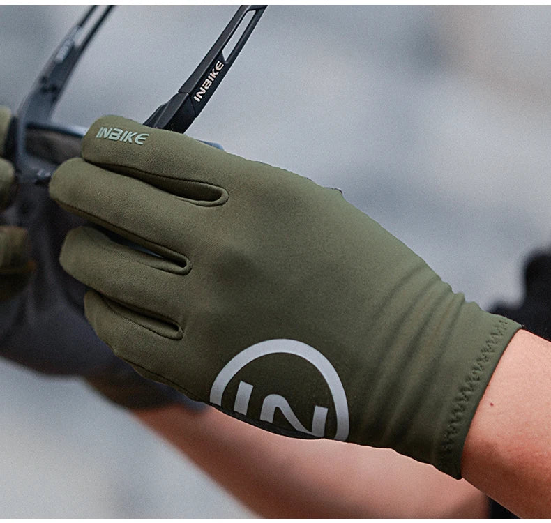 INBIKE Autumn Winter Thermal Bicycle Gloves Touch Screen Men Women MTB Road BikeGloves  Sports Fitness Outdoor Cycling Gloves