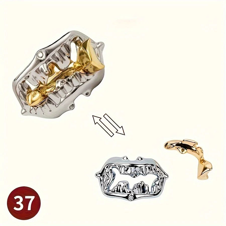 A classic intellectual metal puzzle toy, a difficult educational game toy for Christmas, Thanksgiving and birthday gifts