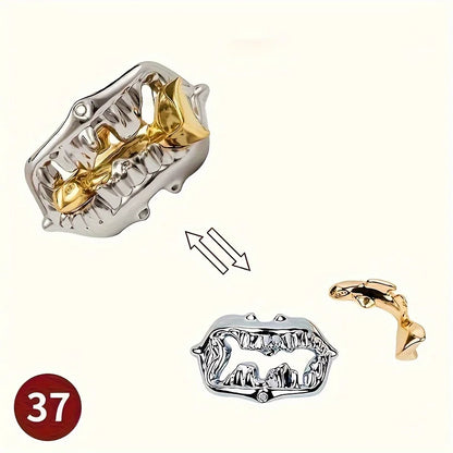 A classic intellectual metal puzzle toy, a difficult educational game toy for Christmas, Thanksgiving and birthday gifts