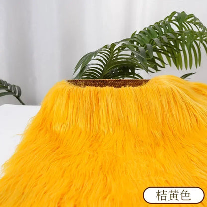 25x45cm 9cmPile Faux Fur Fabric For Sewing Doll Toy Beard Hair DIY Patchwork Material Accessories Home Decoration Cosplay Fabric