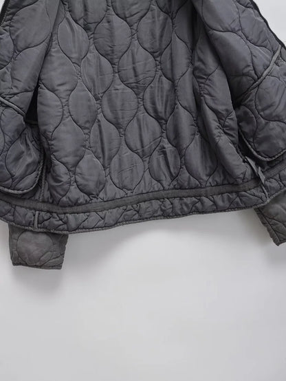 Quilted Cotton Jacket for Women Traf 2024 Winter New Arrival Zw Series Soft Lenzing Fabric Vintage Warm Coat 4088242