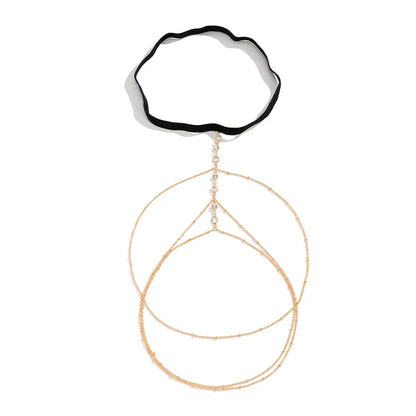 2024 New Women Bohemian Thigh Chain Simple Star Body Chains for Women Double-layer Metal Bodychain Fashion Thigh Jewelry Leg Cha