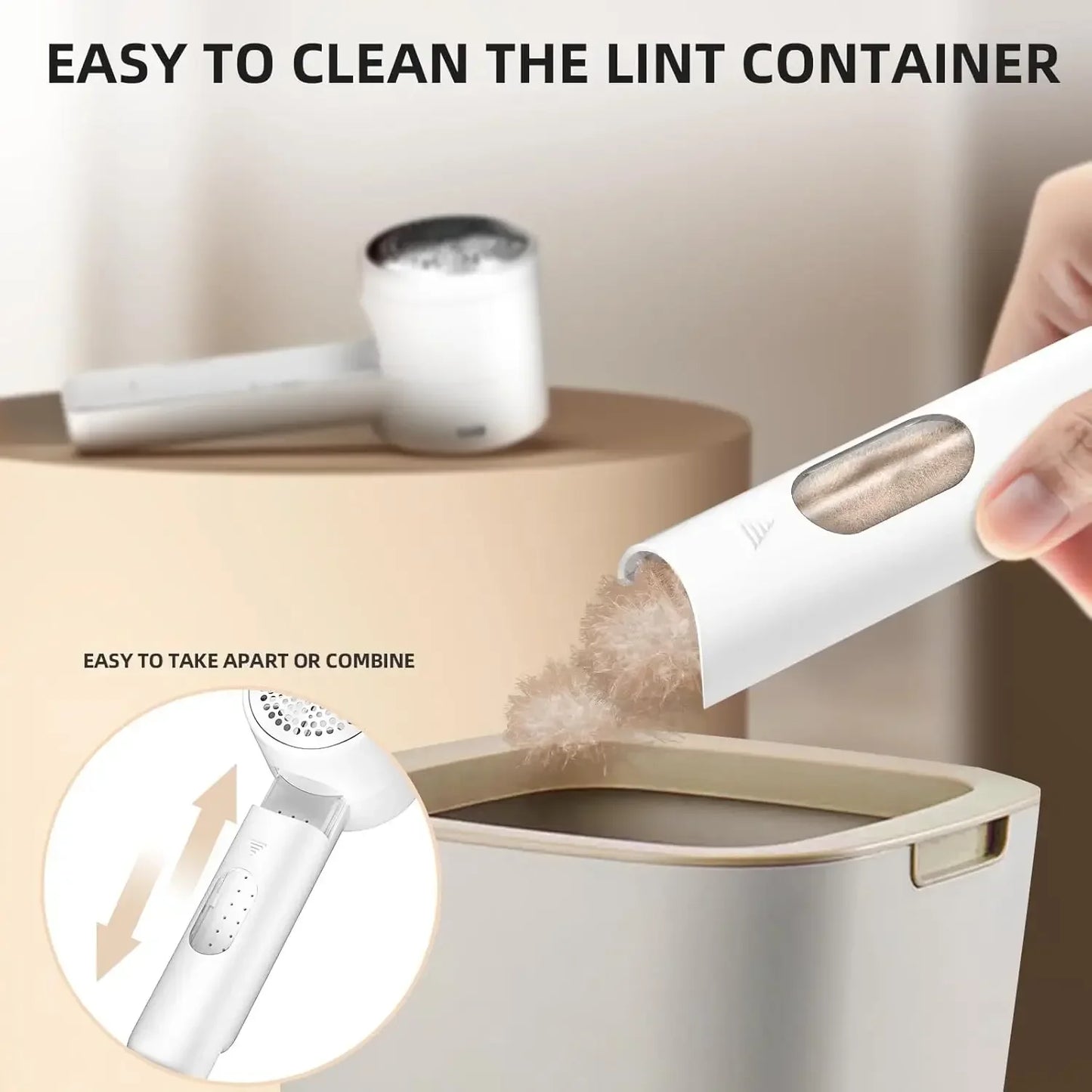 Fabric shaver rechargeable lint remover electric portable jumper remover LED displayRemoves pilling for clothes furniture sofas