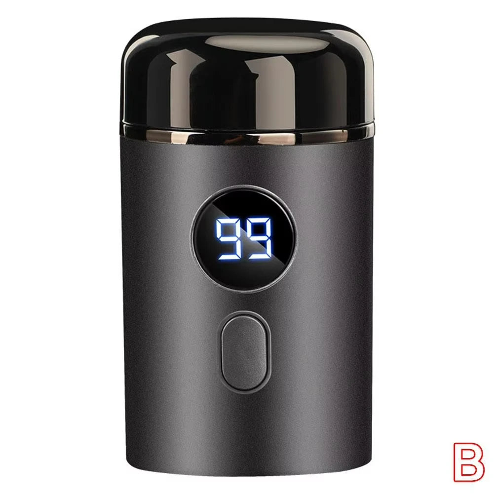 Men's electric mini shaver, dry and wet dual-use shaver, LED digital display rechargeable car shaver, home travel shaver