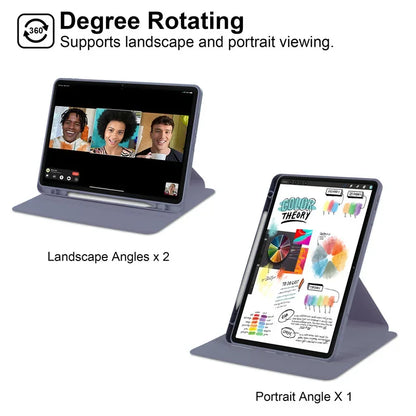 For Redmi Pad Pro 12.1 inch 360 Rotating Magnetic Smart Tablet Cover For Xiaomi Redmi Pad Pro 12.1 2024 Case with Pencil Holder