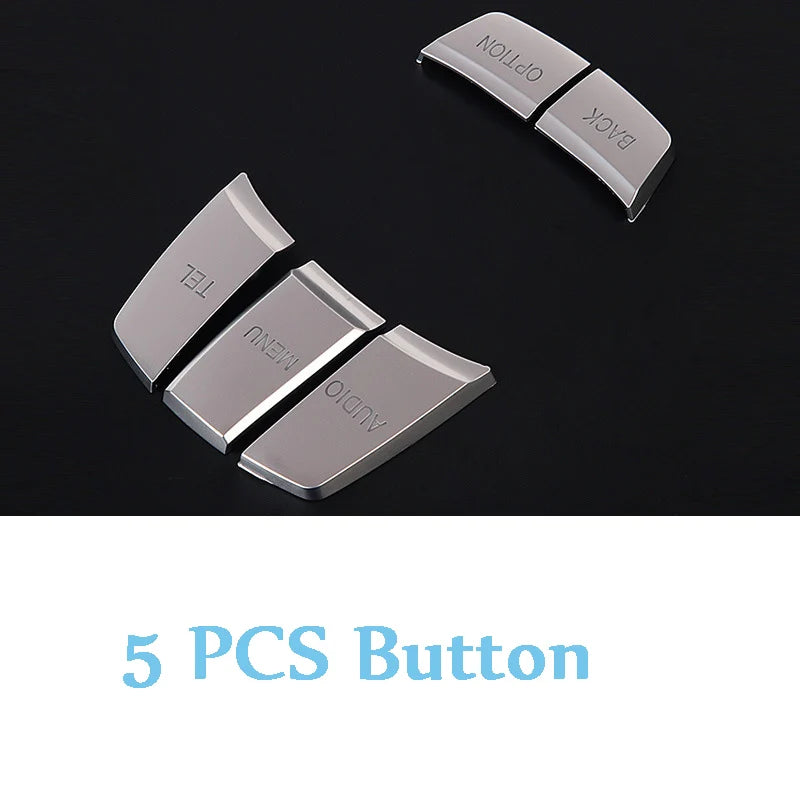 Car Multimedia Buttons Cover Stickers Knob Cover For BMW 1 3 5 Series X3 X5 X6 F30 F10 F25 E71 E84 E90 E70 E60 F20 E91 E92 E93