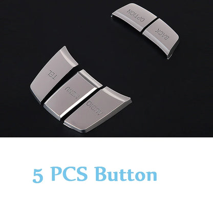 Car Multimedia Buttons Cover Stickers Knob Cover For BMW 1 3 5 Series X3 X5 X6 F30 F10 F25 E71 E84 E90 E70 E60 F20 E91 E92 E93