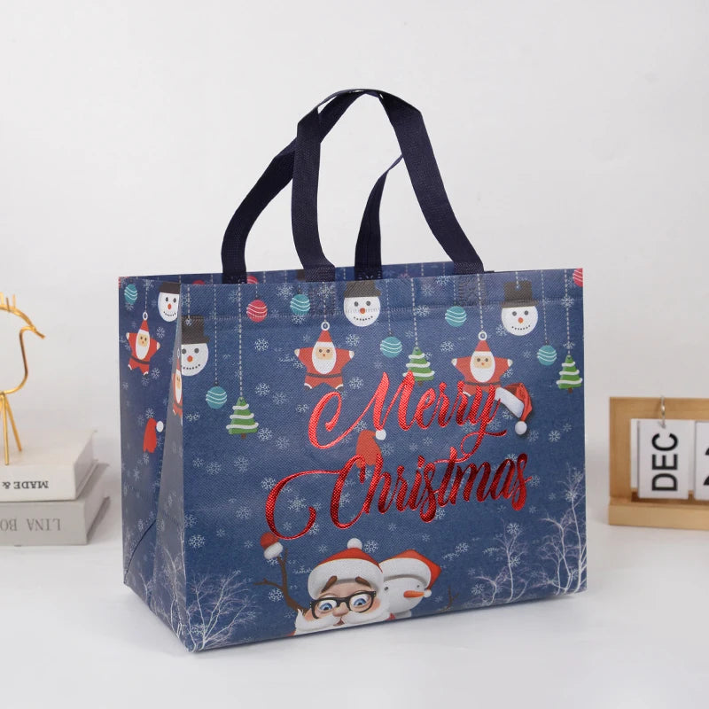 Christmas Gift Bag Santa Claus Snowman Candy Gift Packaging Bag 2024 Merry Christmas Party Home Decor Navidad Noel 2025 New Year