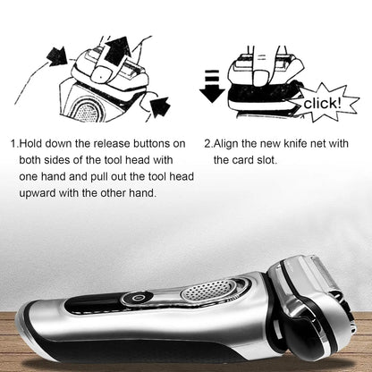 LISI 94M Series 9 Replacement Head Fit for Braun Series 9 Pro 9290cc 9291cc 9370cc 9376cc 9293s 9260s 9295cc Electric Shaver