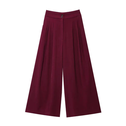 Women’s V-Neck Sleeveless Trouser Set – Summer Chic