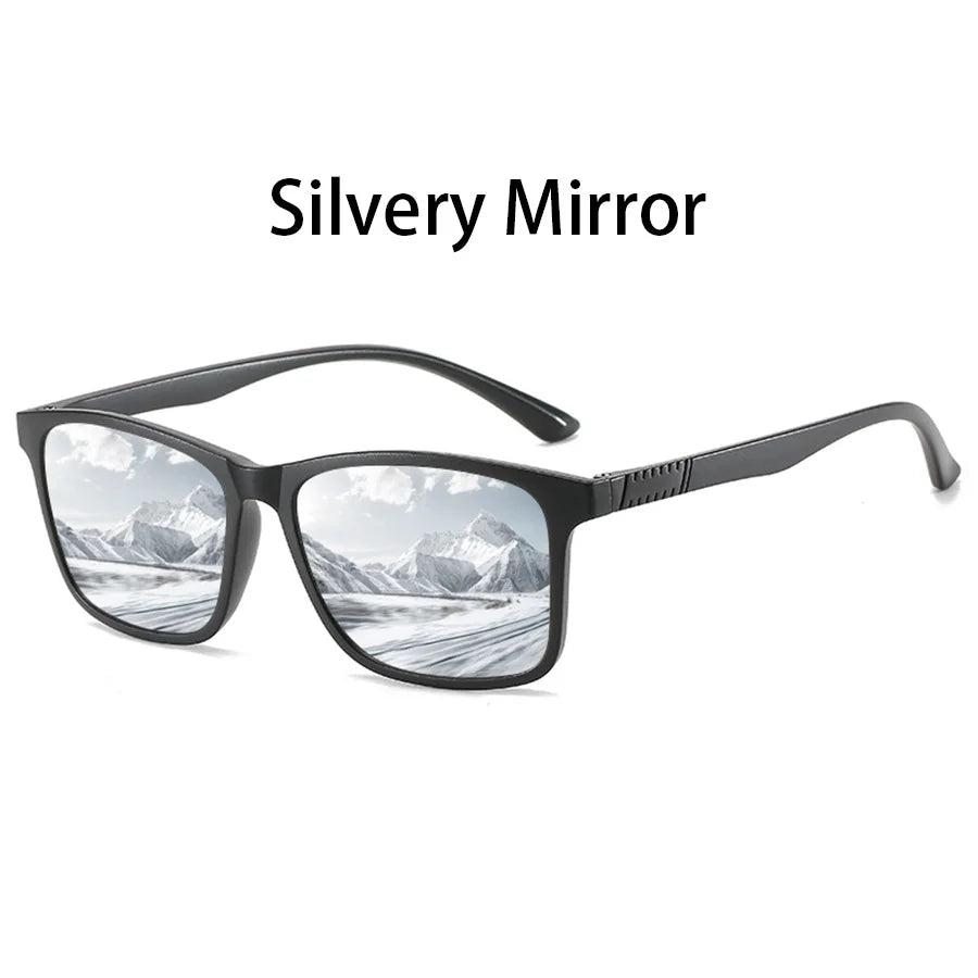 6 PCS Fashion Vintage Check Square Sunglasses Men Women Fishing Driving Luxury Brand Designer Sun Glasses Retro UV400 Eyewear