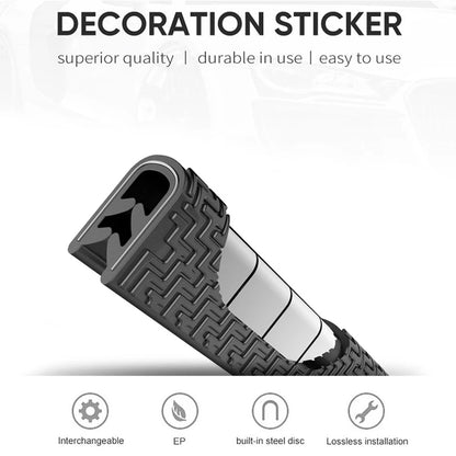 2/3/5M Car Door Anti Collision Strip with Steel Disc Bumper Trim Edge Scratch Protector Strip Sealing Guard Styling Car Decor