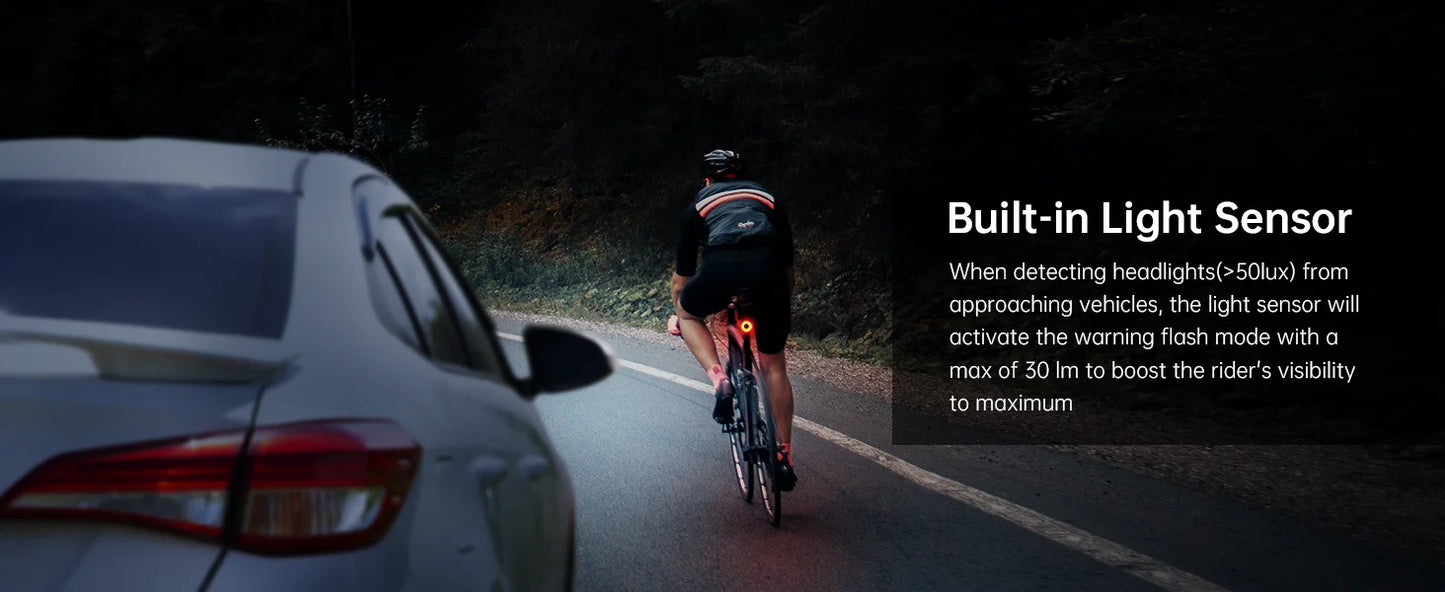 RAVEMEN Bike Light Set Bicycle LED Front Rear Head Rechargeable Lamp LS06(FR300+CL05) Headlight For Garmin Wahoo Taillight Set