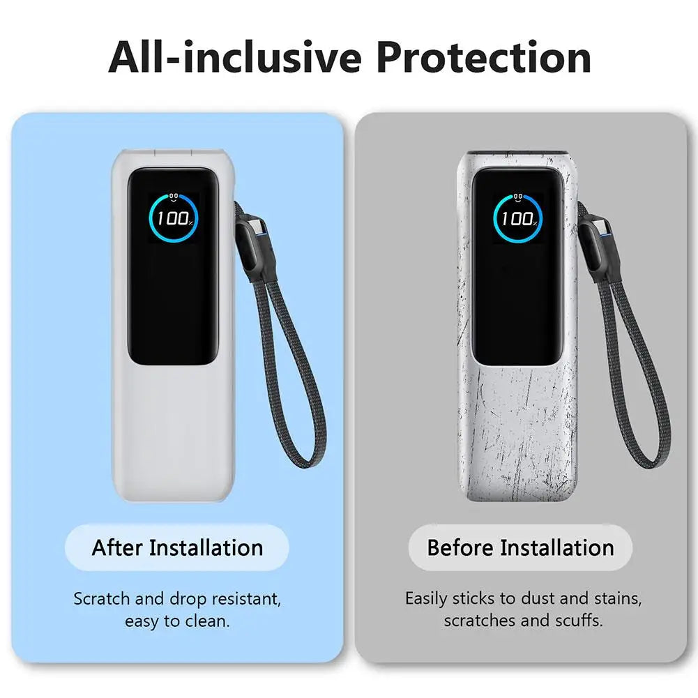 Silicone Case for Anker Zolo 25000mAh 165W Power Bank Protective Case TF/SIM card PIN storage Bag Portable Travel Carrying Case