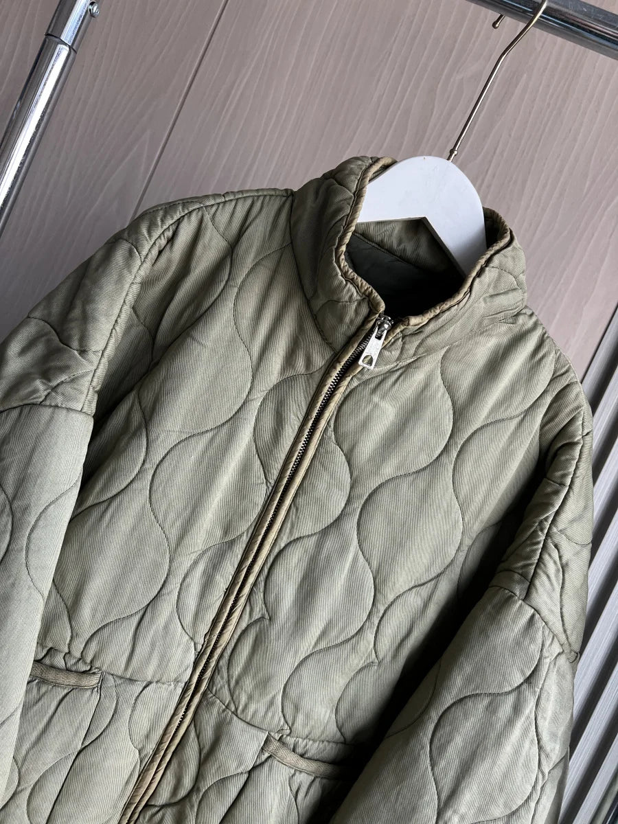 Quilted Cotton Jacket for Women Traf 2024 Winter New Arrival Zw Series Soft Lenzing Fabric Vintage Warm Coat 4088242