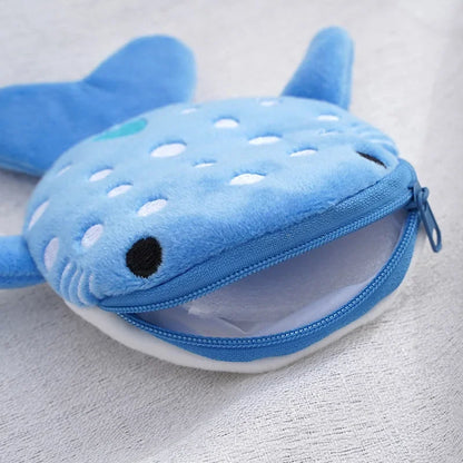 Animal Shape Plush Coin purse Headphone Bag Zipper Money Duck Women Coin Wallet Bag Kawai Card Key Money Coin Purse Bags Gift