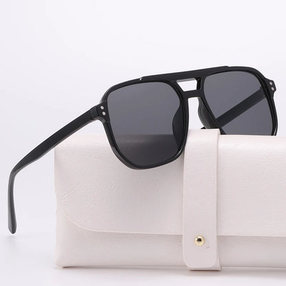 Brand Design 2025 Fashion New Polygonal Metal Sunglasses Retro Ladies Glasses Classic Trend Luxury Driving Travel Eyewear