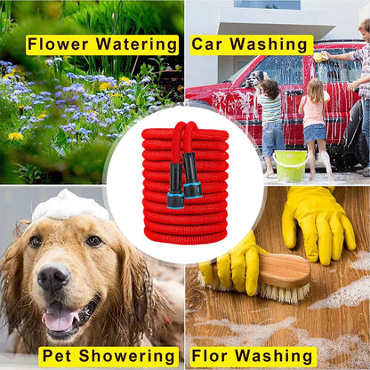 25FT-100FT Expandable Magic Hose Suitable for 3/4 " 1/2" Faucets High-Pressure Car Wash Water Gun Home Garden Watering Hose gard