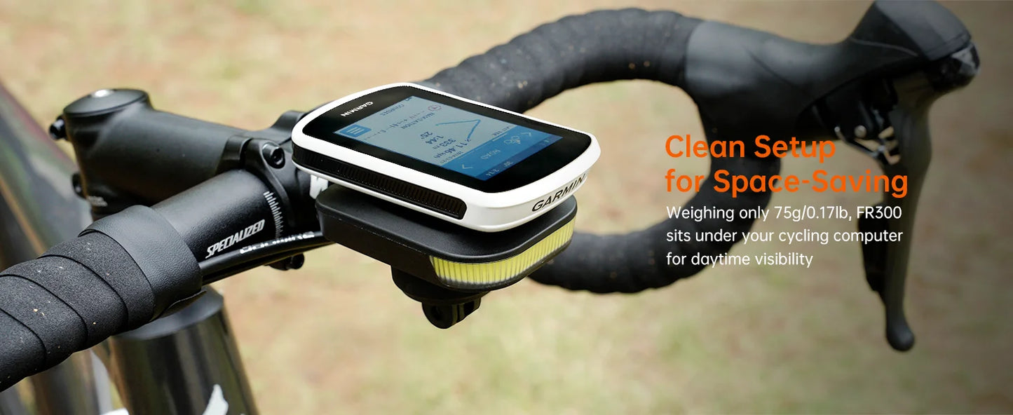 RAVEMEN Bike Light Set Bicycle LED Front Rear Head Rechargeable Lamp LS06(FR300+CL05) Headlight For Garmin Wahoo Taillight Set