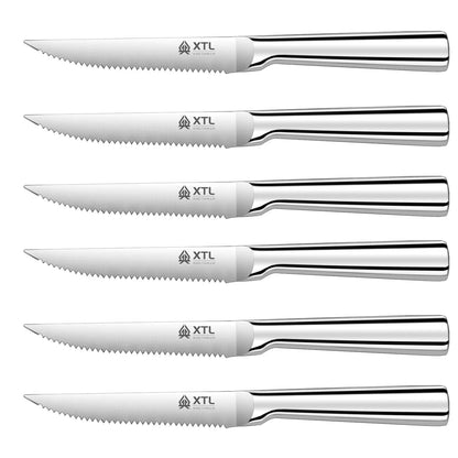 Steak Knife Cutlery Set - Knife, Fork and Spoon Set - Seiko Home Stainless Steel serrated steak cut - Kitchen Knife 4/6/8/pcs