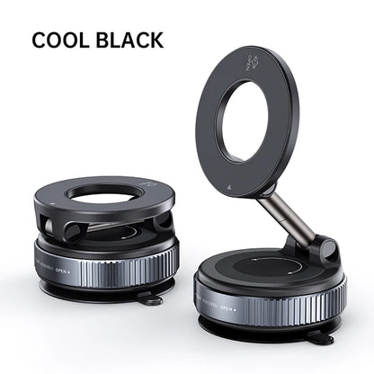 Magnetic Vacuum Adsorption Car Phone Mount 360° Rotatable Folding Mobile Phone Stand for Car/Gym/Mirror/Shower/Smooth Surface