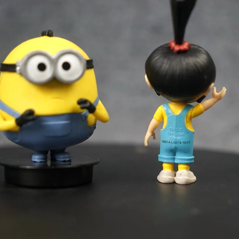 Cartoon Despicable Mes Agnes Gru Miniones Dave Stuart Action Figures Model Toys Cute Yellow Doll Desktop Ornaments Children Gift