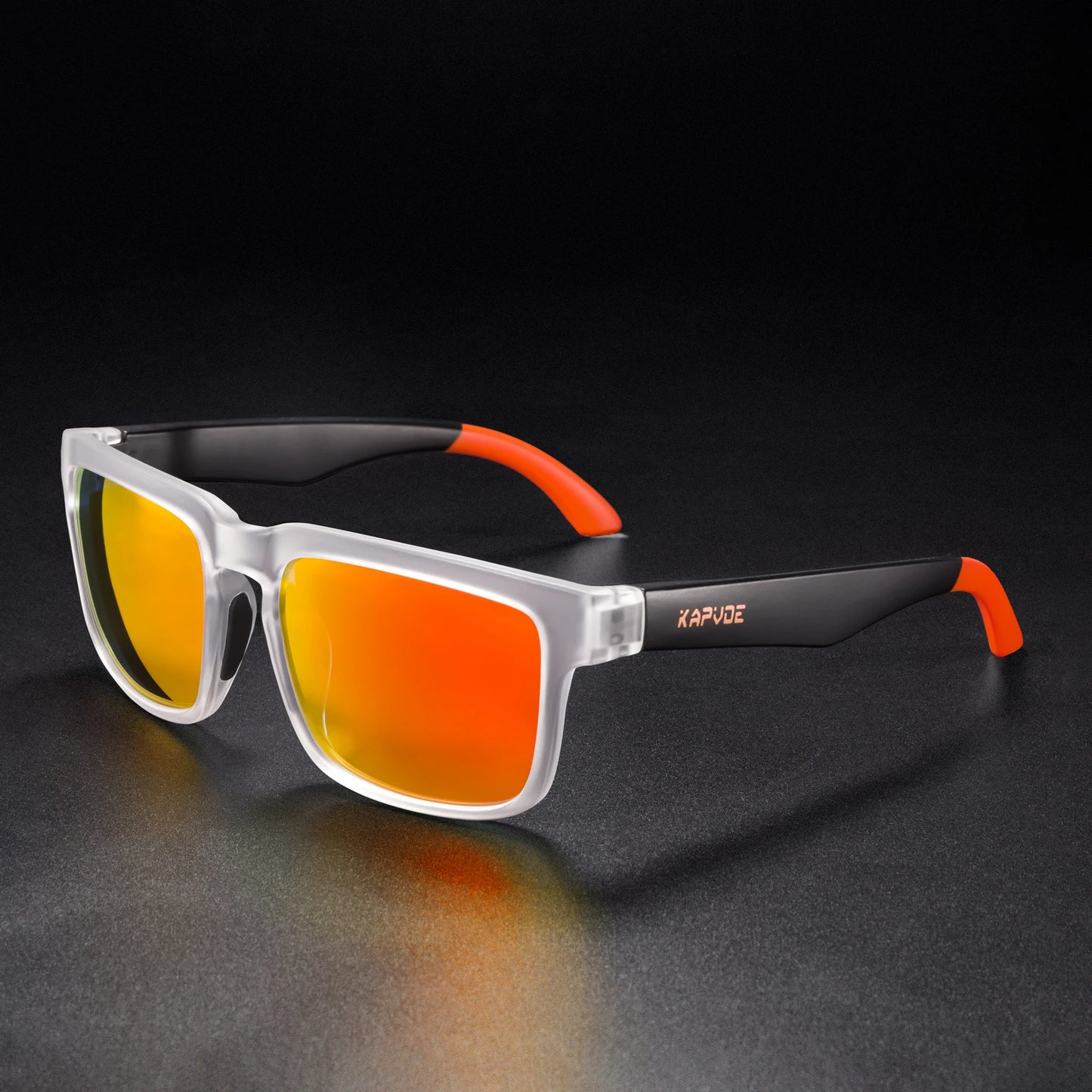 Kapvoe Men Polarized Sunglasses Fashion Cool Fishing Glasses Sliver Sports Cycling Bicycle Eyewear Bike UV400 MTB Road Driving