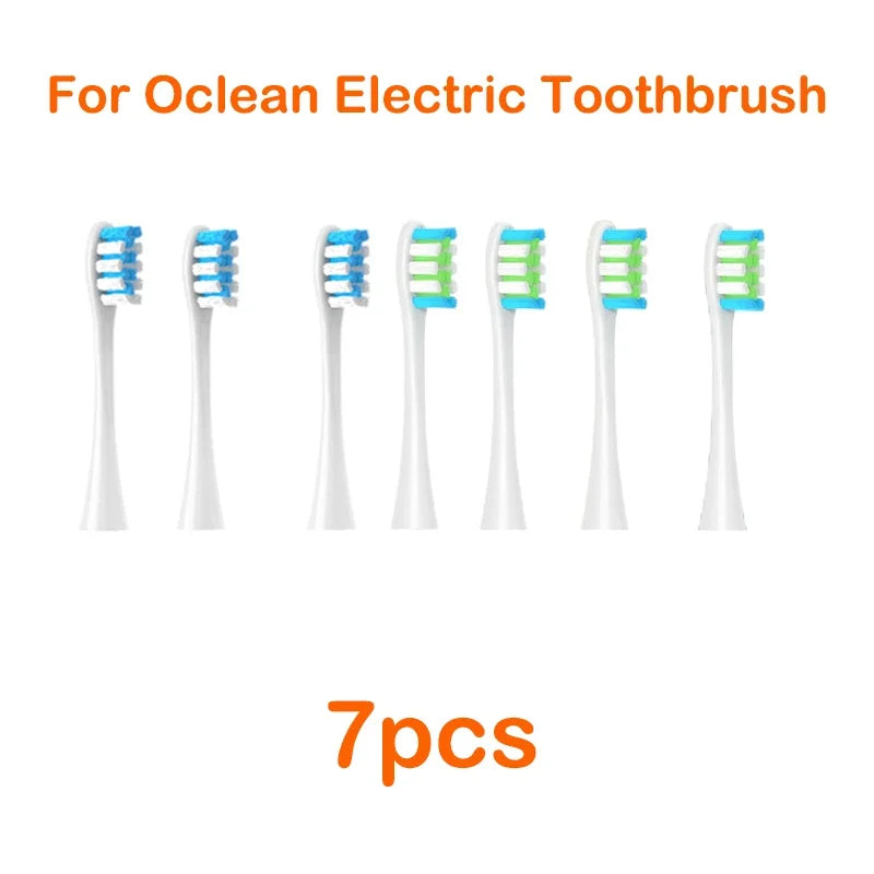 Brush Heads For Oclean Flow/X/ X PRO/ Z1/ F1/ One/ Air 2 /SE Soft Sonic Toothbrush Vacuum DuPont Bristle 7pcs Replacement Heads