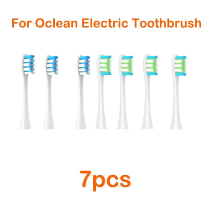 Brush Heads For Oclean Flow/X/ X PRO/ Z1/ F1/ One/ Air 2 /SE Soft Sonic Toothbrush Vacuum DuPont Bristle 7pcs Replacement Heads