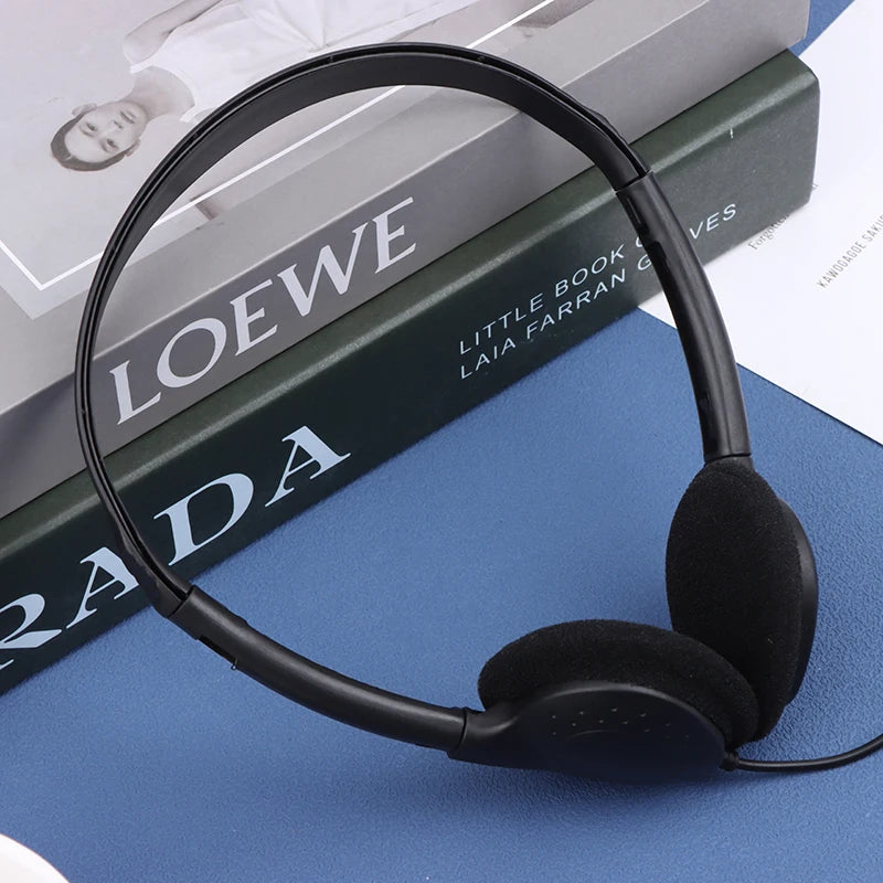 3.5mm Universal Wired Computer Headphone No Microphone Gaming Headset Noise Canceling Sport MP3 Earphone Wired Stereo Headset