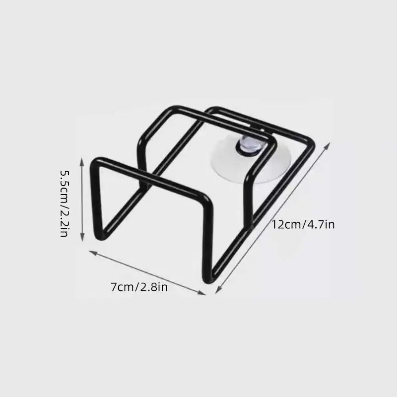 Houseeker Stainless Steel Drain Rack Suction Cup Cleaning Cloth Shelf Dish Drainer Sponge Holder Sink Kitchen Accessories