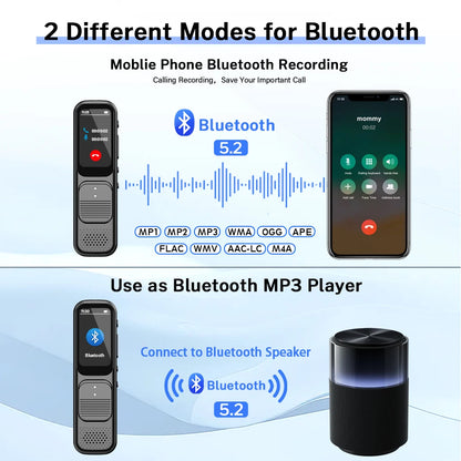 Deelife Professional Digital Voice Recorder With Playback MP3 Music Player 64G Noise Reduction small sound recorder