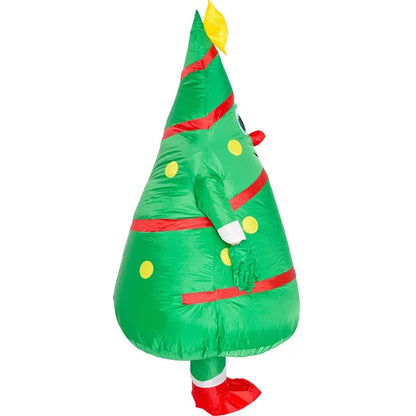 Christmas Inflatable Costume Santa Claus Snowman Gingerbread Tree Adult  Party Masquerade Role Play Holiday Gift