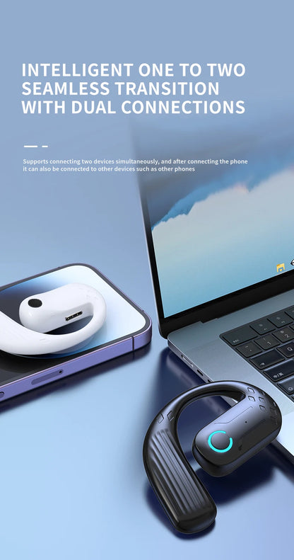 Wireless Bluetooth Headphones With Microphone Bone Conduction Earphones Handsfree Noise Canceling Headset For Driving Audifonos