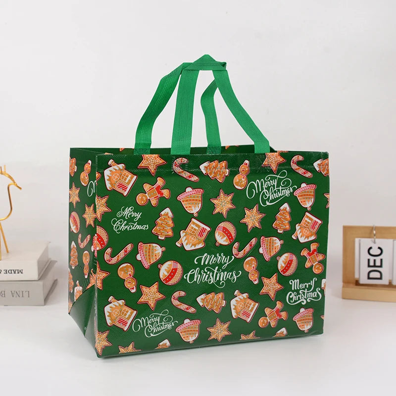 Christmas Gift Bag Santa Claus Snowman Candy Gift Packaging Bag 2024 Merry Christmas Party Home Decor Navidad Noel 2025 New Year