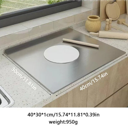 Stainless Steel Folding Cutting Board – Double-Sided, L-Shaped