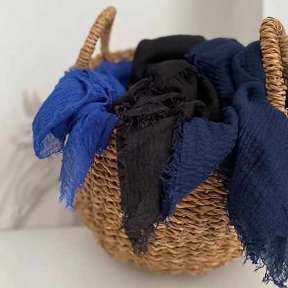 Hot Crinkle Cotton Hijab Scarf Women Scarves Bandana Turban Headscarf Muslim Shawl Africa Wrap Headband Islamic Shawls Headband